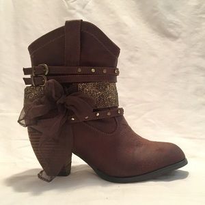 Brown booties